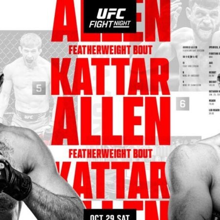 UFC Vegas 63: Kattar vs. Allen – 29.10.2022.