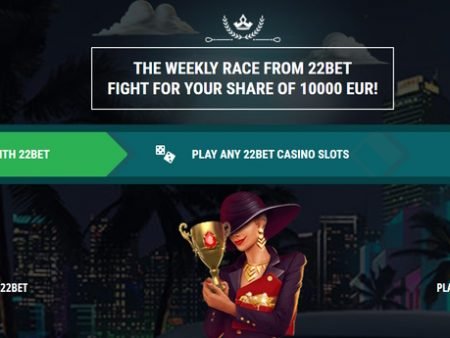 22bet Casino – Nedeljna utrka za 10.000 EUR