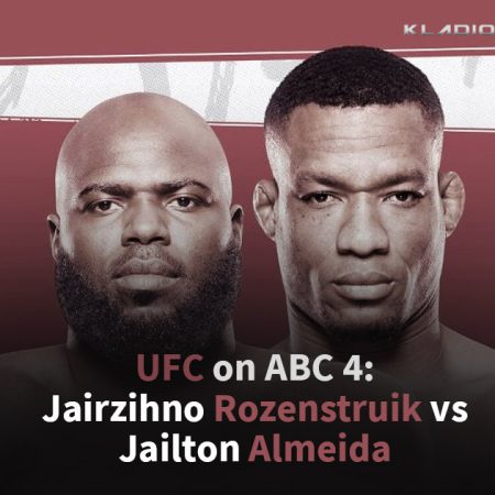 Prognoza: UFC Jairzihno Rozenstruik vs Jailton Almeida