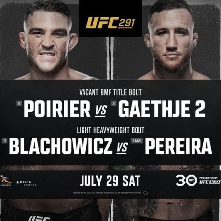 Prognoza: UFC 291: Dustin Poirier vs Justin Gaethje 2 – 30.07.2023.